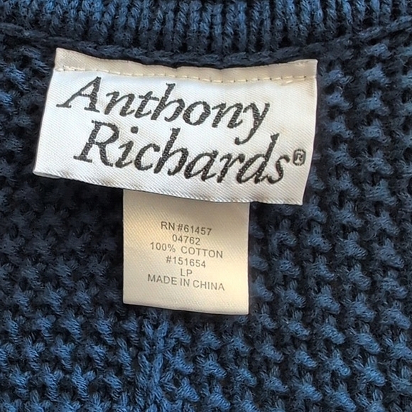 Vintage Womens Large Striped Long Sleeve Sweater Cotton Classic Coastal Beach - Picture 7 of 7